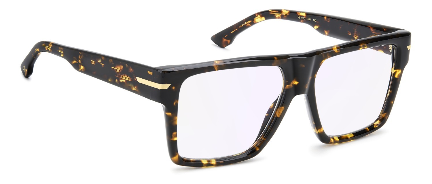 Eyeglasses Victoria Beckham Vb 7010 111865 086 color havana shape rectangle lenses violet mirror