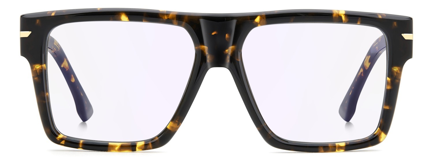 Eyeglasses Victoria Beckham Vb 7010 111865 086 color havana shape rectangle lenses violet mirror