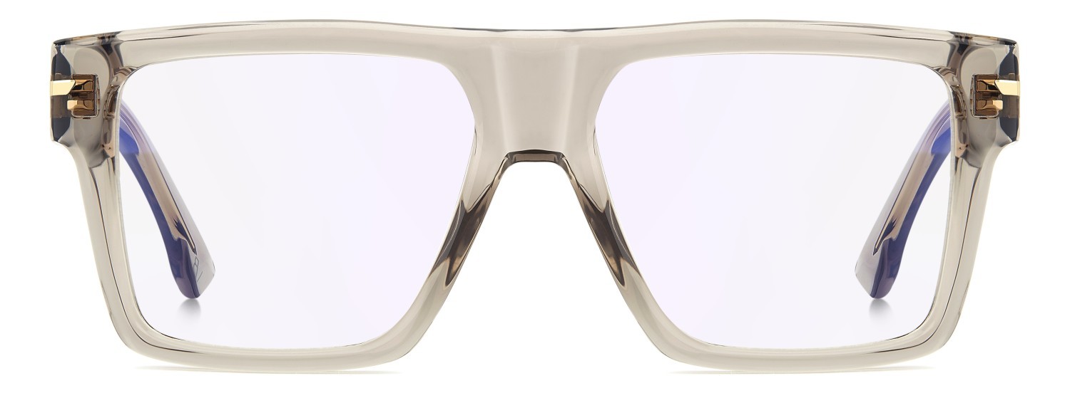 Eyeglasses Victoria Beckham Vb 7010 111865 10A color beige shape rectangle lenses violet mirror