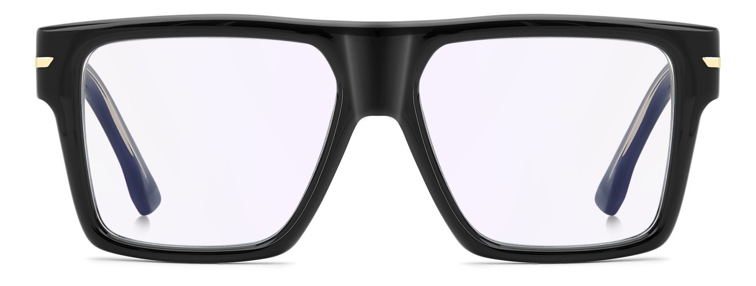 Eyeglasses Victoria Beckham Vb 7010 111865 807 color black shape rectangle lenses violet mirror
