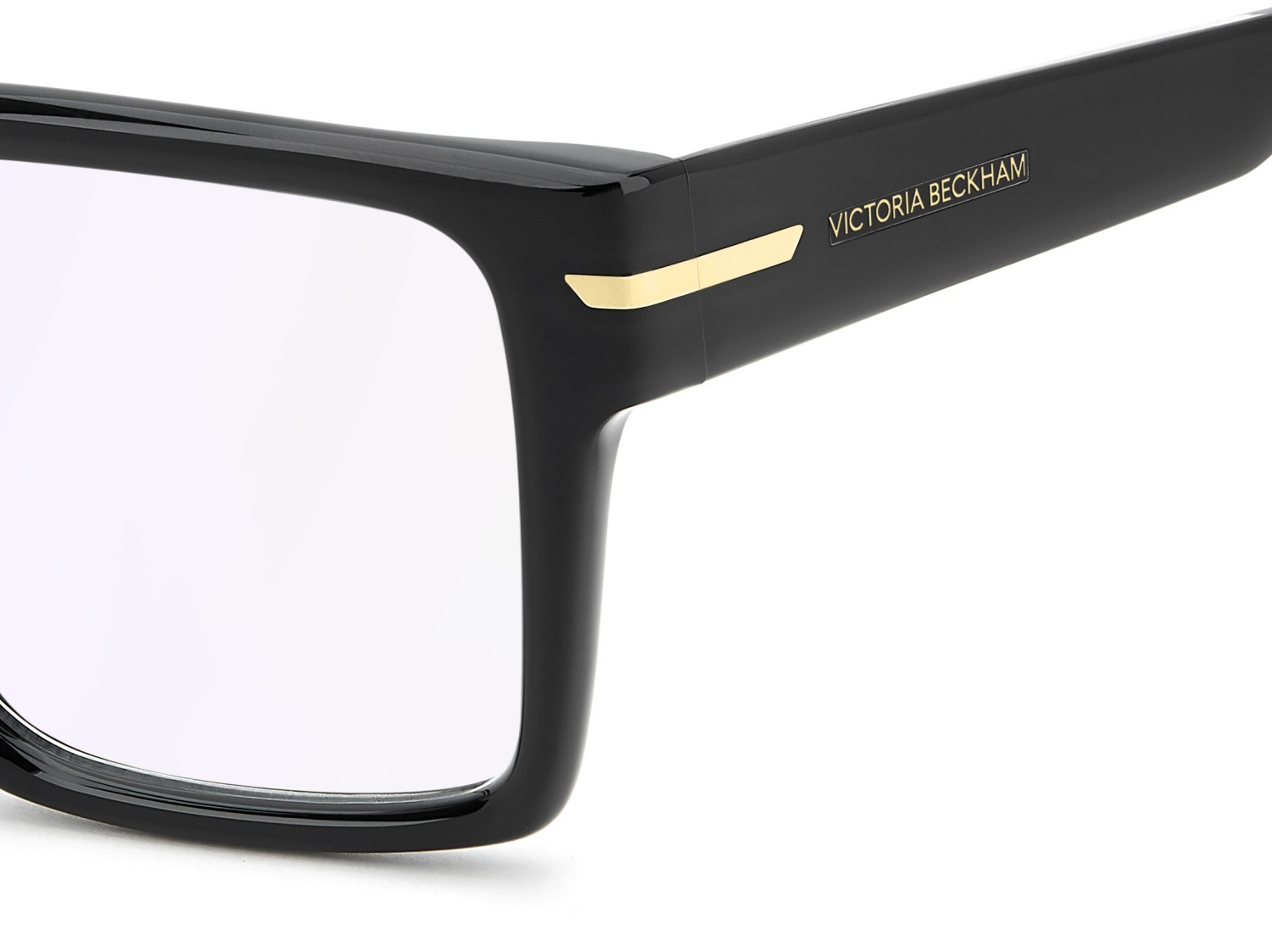 Eyeglasses Victoria Beckham Vb 7010 111865 807 color black shape rectangle lenses violet mirror
