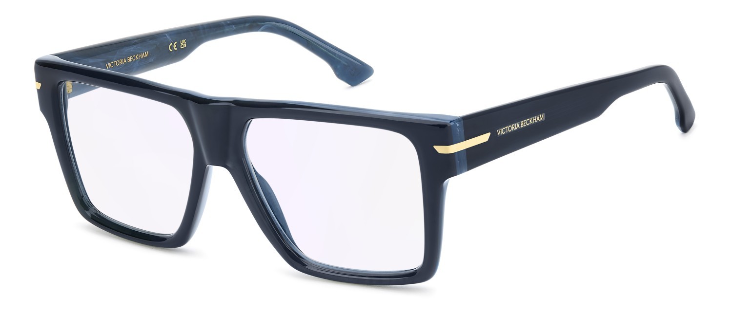 Eyeglasses Victoria Beckham Vb 7010 111865 NUM color marble blue shape rectangle lenses violet mirror