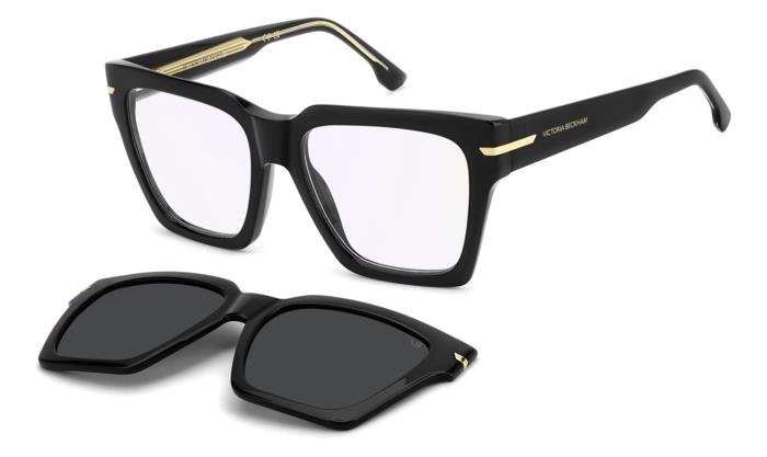 Eyeglasses Victoria Beckham Vb 7009/C 111866 807 color black shape rectangle lenses grey polarized