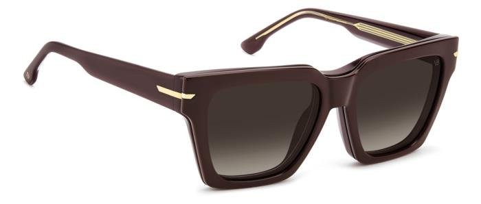 Brillen Victoria Beckham Vb 7009/C 111866 LHF farbe burgundy 2 form rechteckig gläser brown shaded polarized