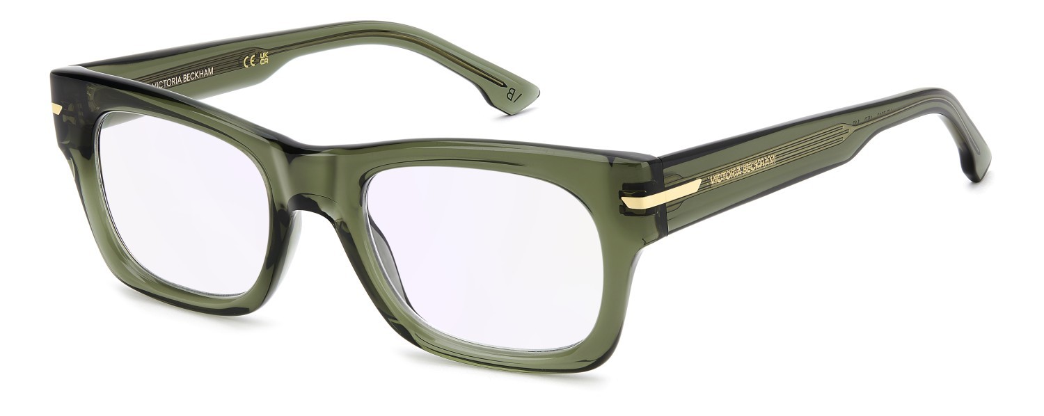 Eyeglasses Victoria Beckham Vb 7012 111868 1ED color green shape rectangle lenses violet mirror