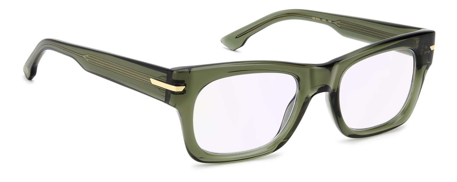 Eyeglasses Victoria Beckham Vb 7012 111868 1ED color green shape rectangle lenses violet mirror
