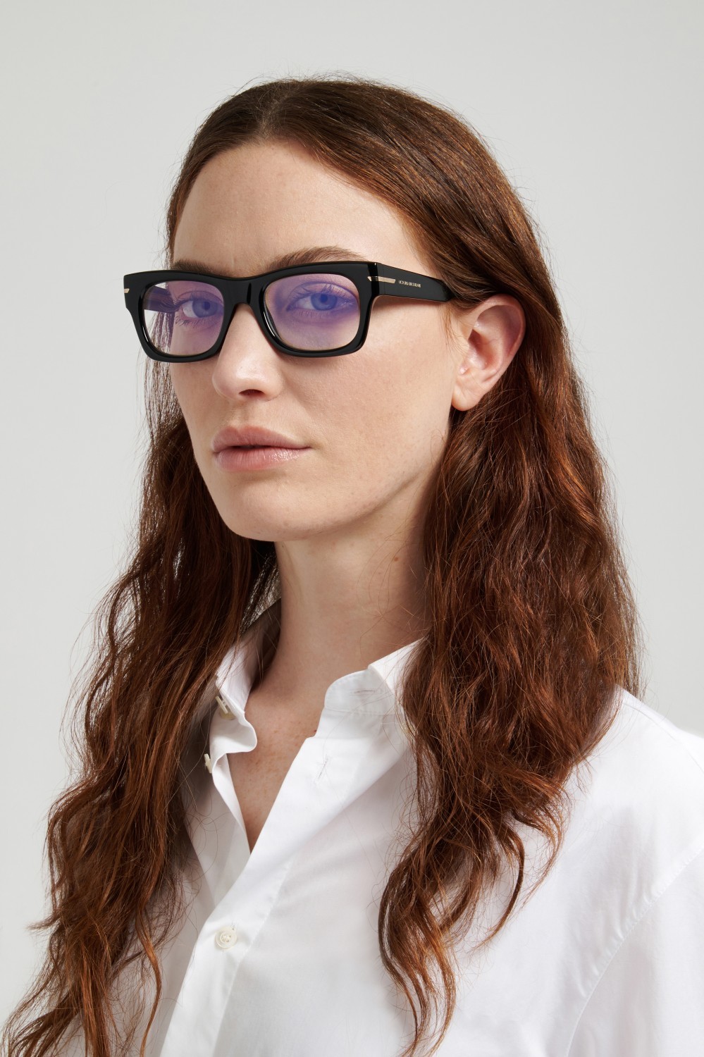 Eyeglasses Victoria Beckham Vb 7012 111868 807 color black shape rectangle lenses violet mirror