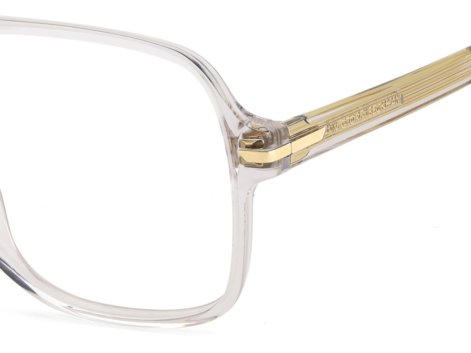 Eyeglasses Victoria Beckham Vb 1011 111869 2T3 color crystal beige shape square 