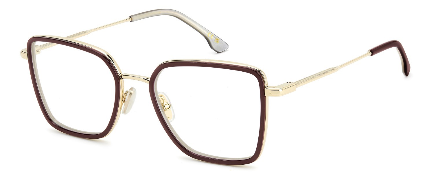 Occhiali da vista Victoria Beckham Vb 1006 111870 NOA colore gold burgundy forma rettangolare 