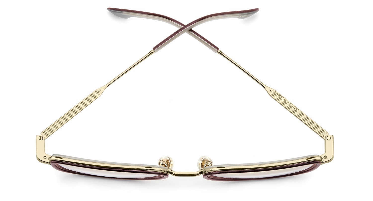 Occhiali da vista Victoria Beckham Vb 1006 111870 NOA colore gold burgundy forma rettangolare 