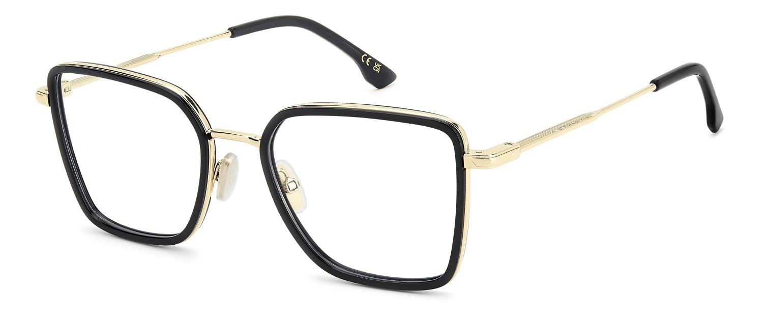 Eyeglasses Victoria Beckham Vb 1006 111870 RHL color gold black 2 shape rectangle 