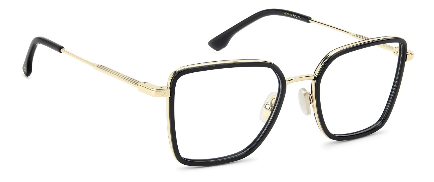Eyeglasses Victoria Beckham Vb 1006 111870 RHL color gold black 2 shape rectangle 