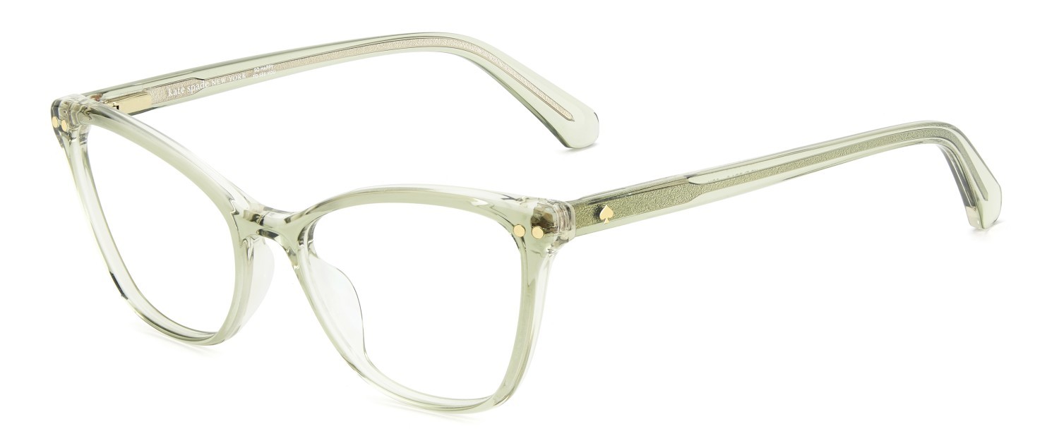 Occhiali da vista Kate Spade Ks Elora 2 111894 0OX colore crystal green forma cat eye 