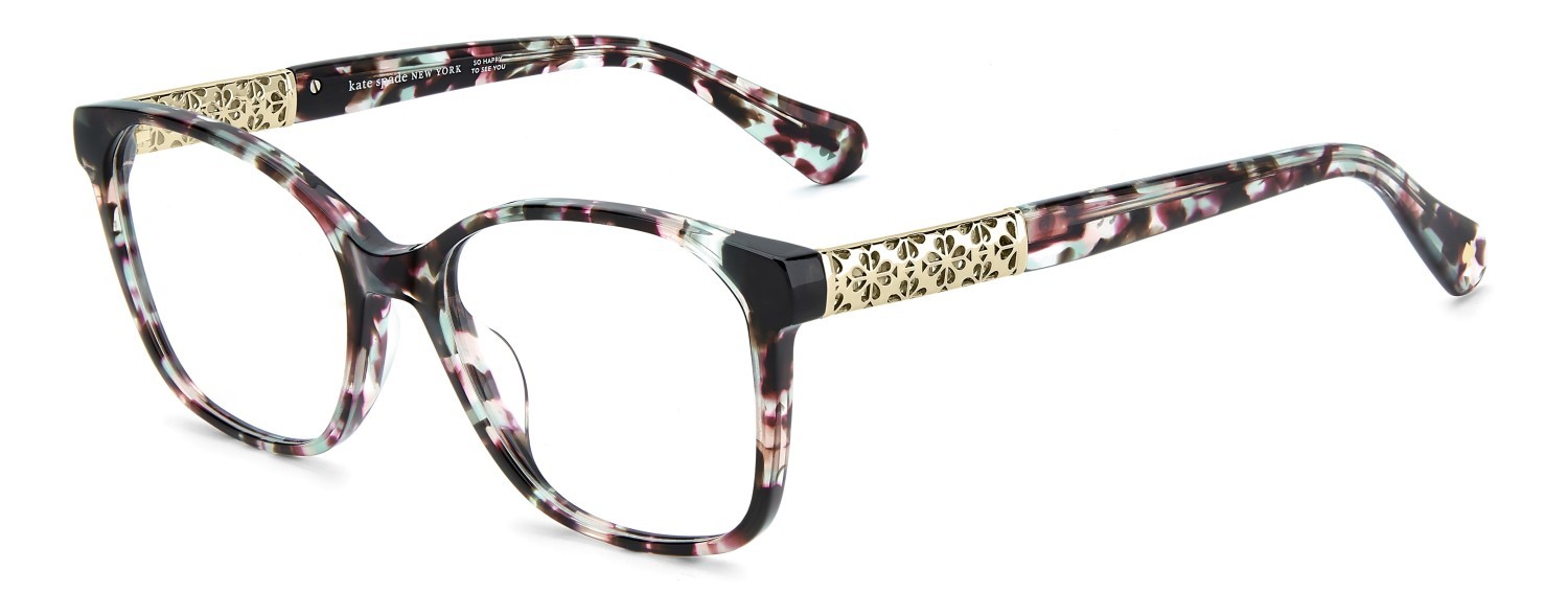 Eyeglasses Kate Spade Ks Misa 2/G 111900 MYA color green pink havana shape square 