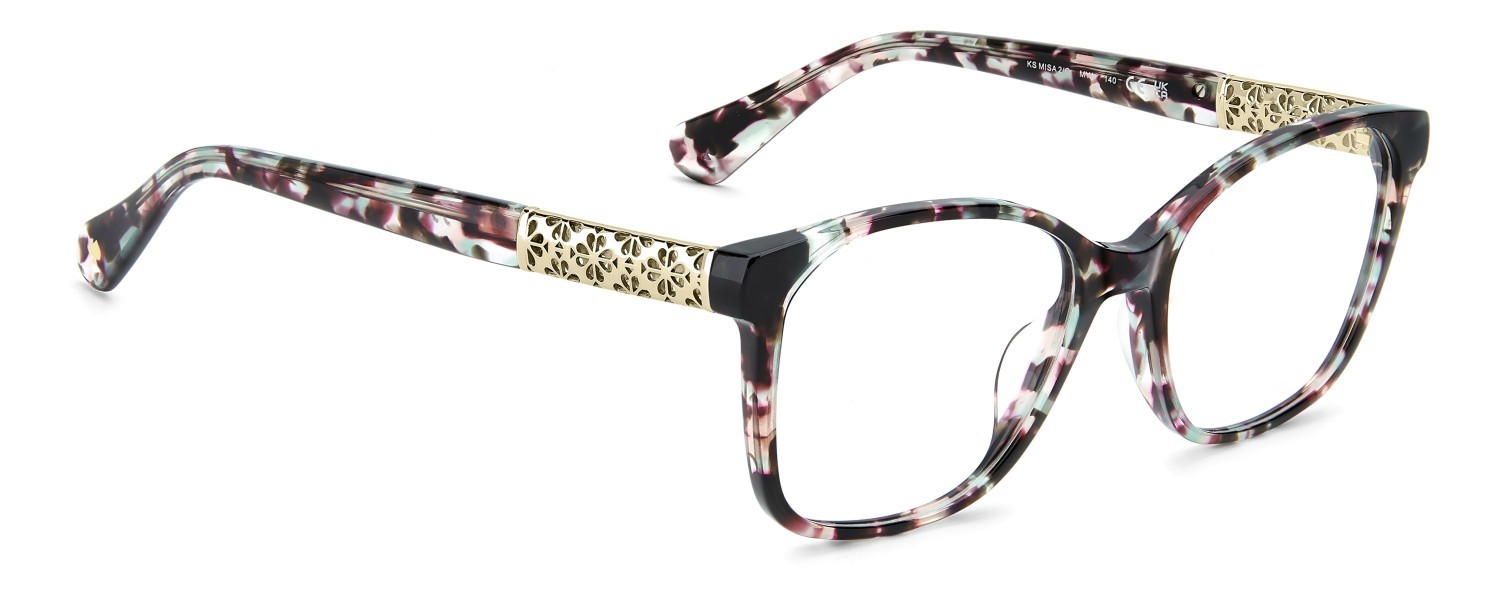 Eyeglasses Kate Spade Ks Misa 2/G 111900 MYA color green pink havana shape square 