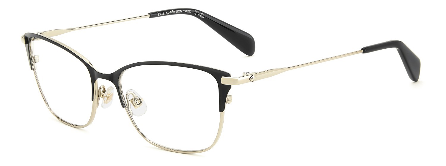 Occhiali da vista Kate Spade Ks Lidia 2/G 111904 807 colore black forma rettangolare 