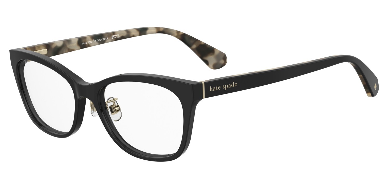 Brillen Kate Spade Posi/F 111912 807 farbe black form cat-eye 