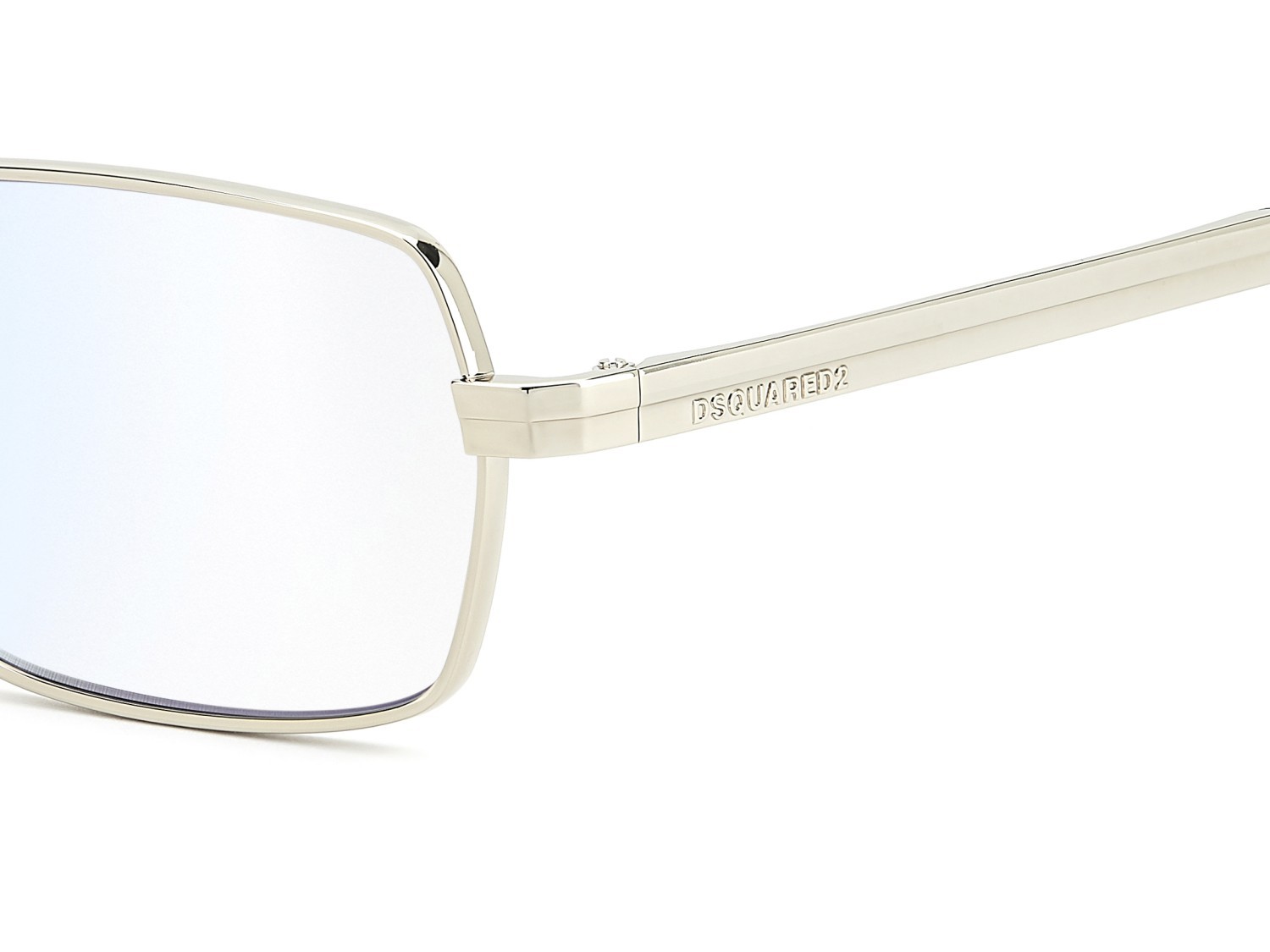 Occhiali da vista Dsquared2 D2 0192/BB 112354 3YG colore light gold forma ovale lenti blue absorber