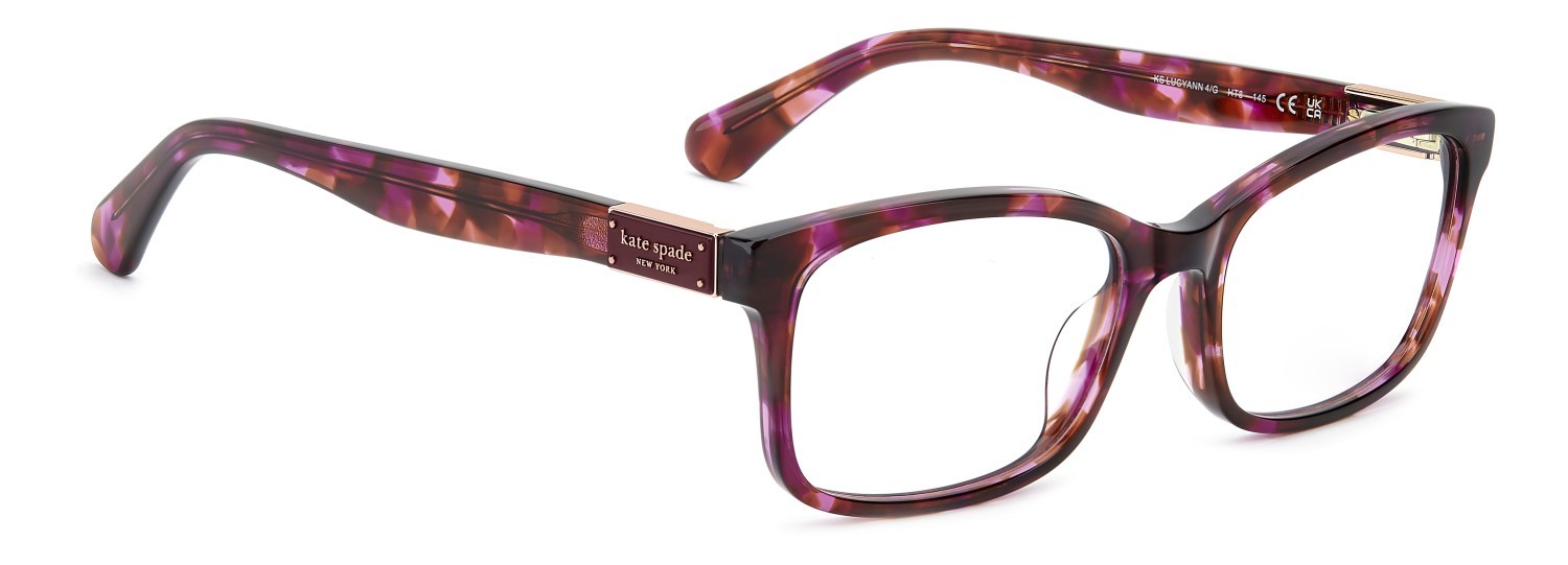 Eyeglasses Kate Spade Ks Lucyann 4/G 112407 HT8 color pink havana shape rectangle 