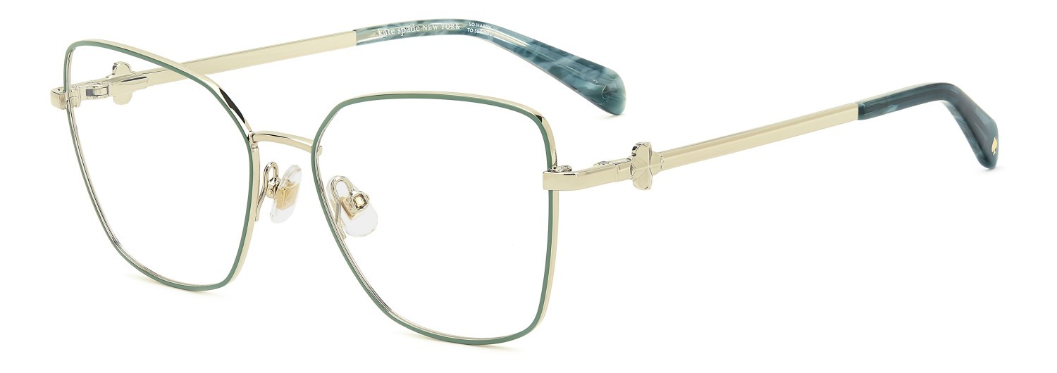 Occhiali da vista Kate Spade Ks Zenia 2/G 112413 PEF colore gold green forma quadrato 