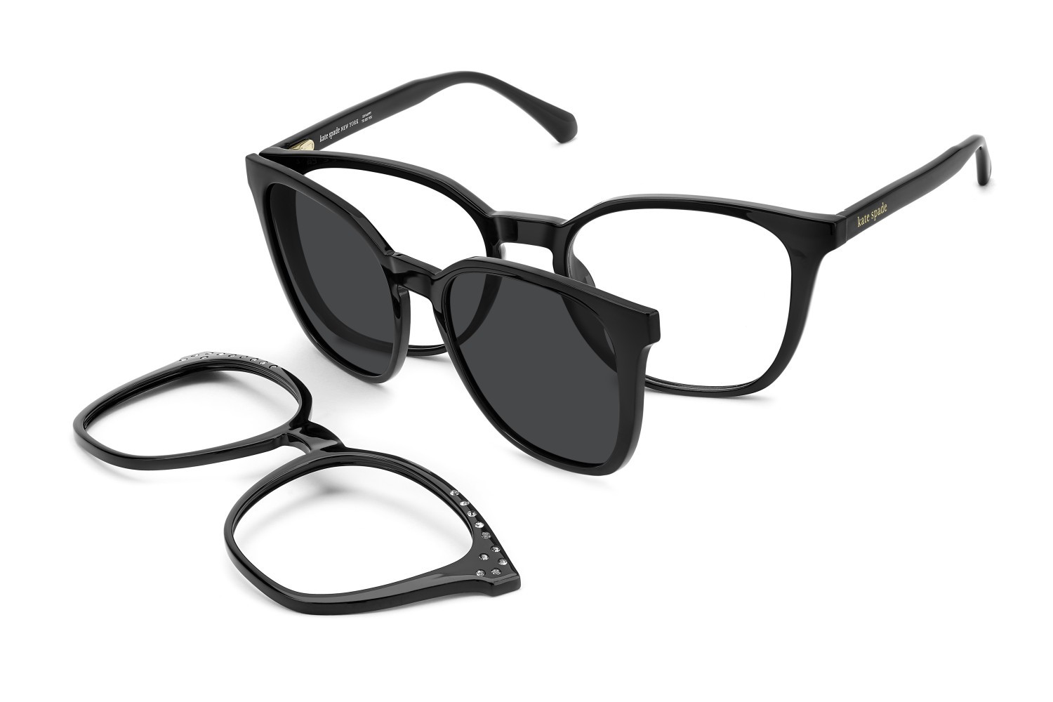 Occhiali da vista Kate Spade Ks Nea 2/C2 112414 807 colore black forma pantos lenti grey polarized