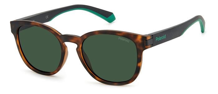 Sonnenbrillen Polaroid PLD 2129/S 200010 (2M6 UC) farbe matt green havana form rund gläser green polarized
