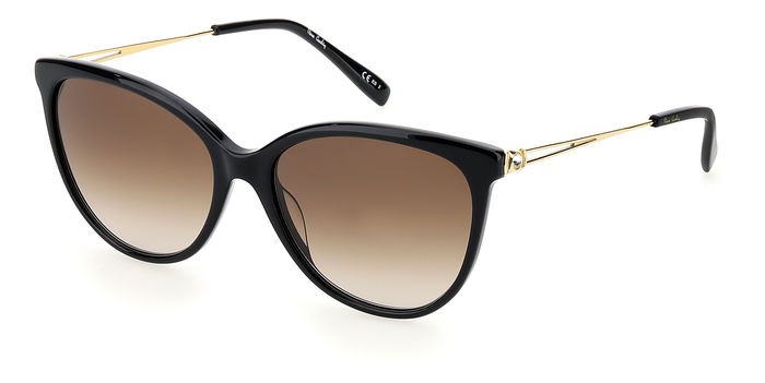Sunglasses Pierre Cardin P.C. 8485/S 202709 (807 HA) color black shape round lenses brown shaded