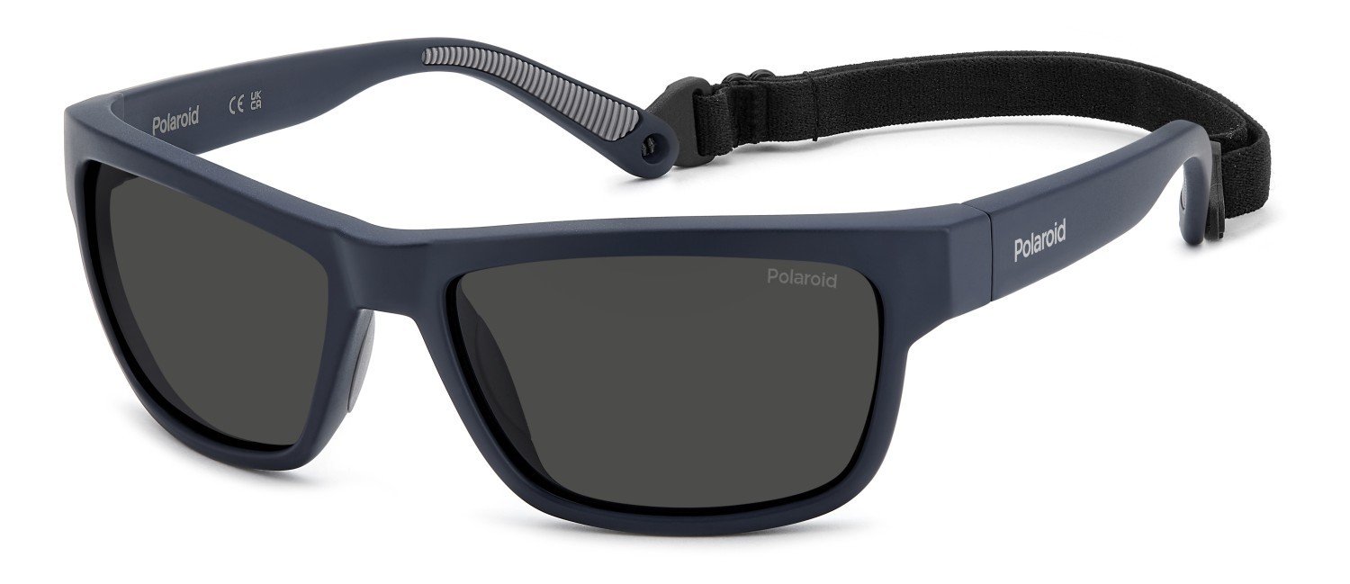 Occhiali da sole Polaroid Pld 7031/S 202879 FLL M9 colore matte blue forma rettangolare lenti grey polarized