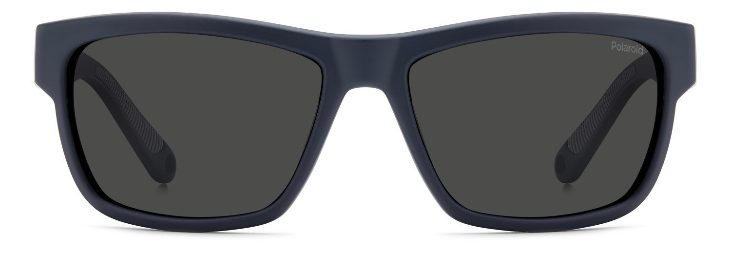 Occhiali da sole Polaroid Pld 7031/S 202879 FLL M9 colore matte blue forma rettangolare lenti grey polarized