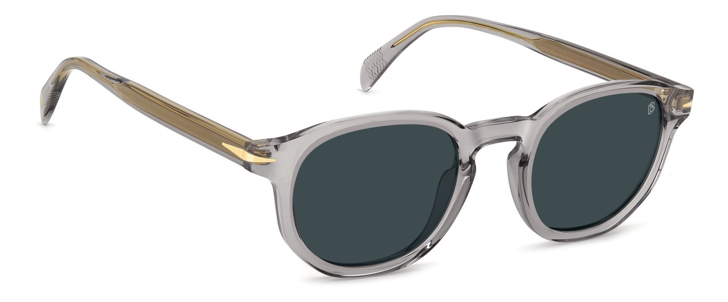 Sunglasses David Beckham Db 1007/S 203118 KB7 KU color grey shape round lenses blue