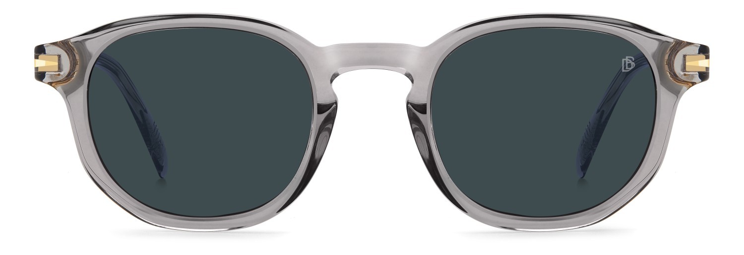 Sunglasses David Beckham Db 1007/S 203118 KB7 KU color grey shape round lenses blue
