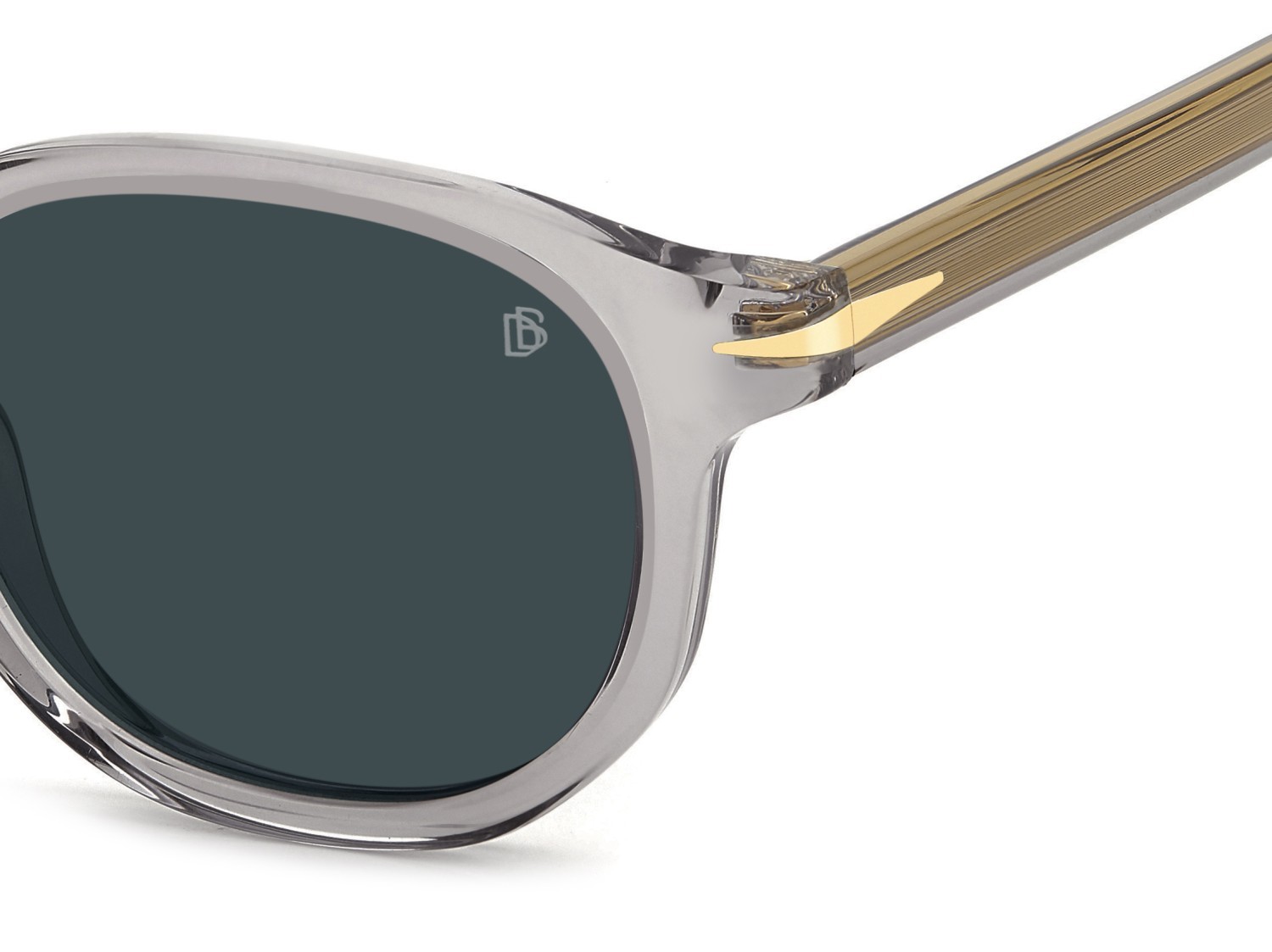 Sunglasses David Beckham Db 1007/S 203118 KB7 KU color grey shape round lenses blue