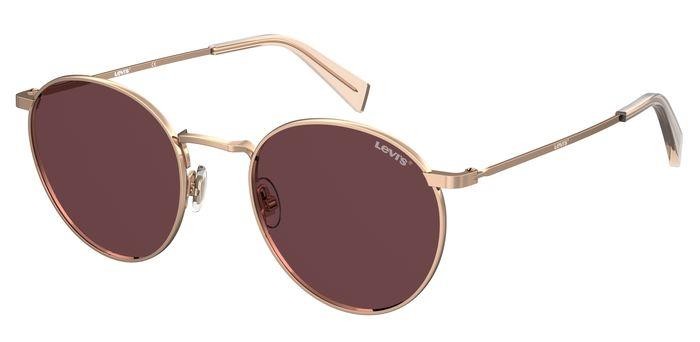 Sonnenbrillen Levi's LV 1005/S 203137 (DDB U1) farbe gold copper form rund gläser pink