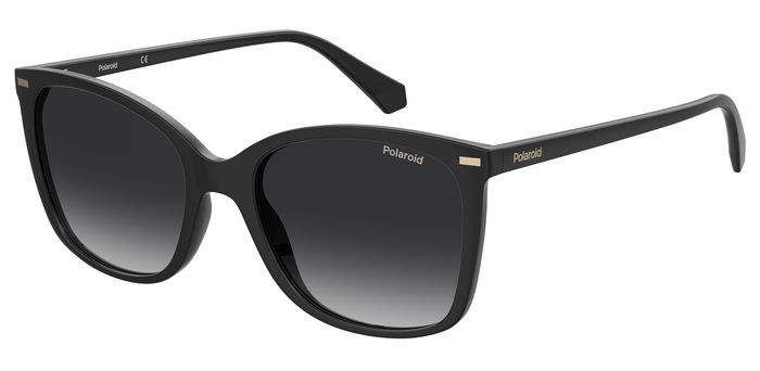 Sunglasses Polaroid PLD 4108/S 203946 (807 WJ) color black shape square lenses grey shaded polarized
