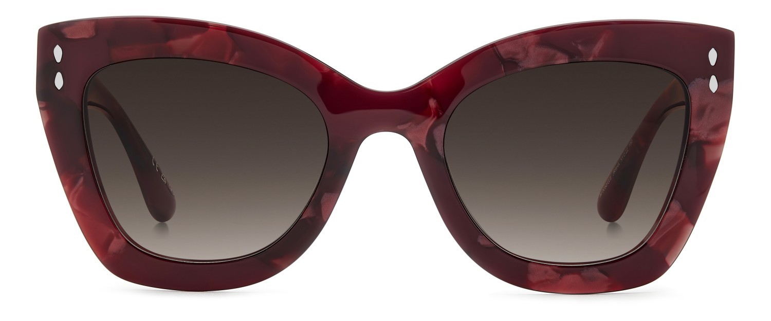 Sonnenbrillen Isabel Marant Im 0050/G 204479 JR9 HA farbe marble red form quadratisch gläser brown shaded