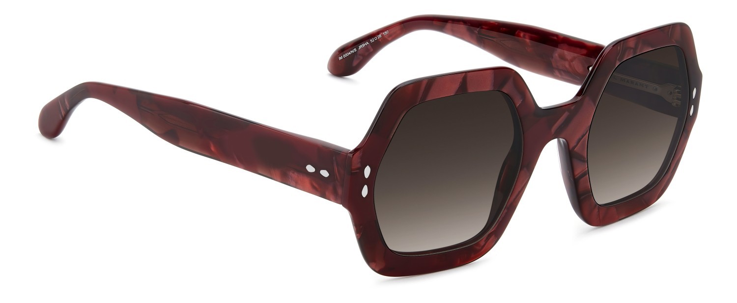 Sonnenbrillen Isabel Marant Im 0004/N 204592 JR9 HA farbe marble red form rechteckig gläser brown shaded