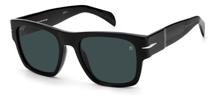 Sunglasses David Beckham DB 7000/S BOLD 204741 (807 KU) color black shape square lenses blue