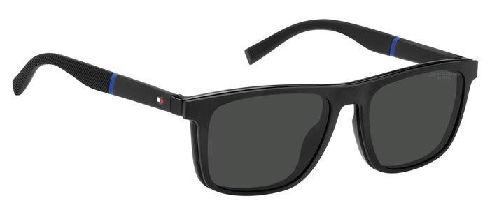 Eyeglasses Tommy Hilfiger TH 1903/CS 204753 (807 M9) color black shape rectangle lenses grey polarized