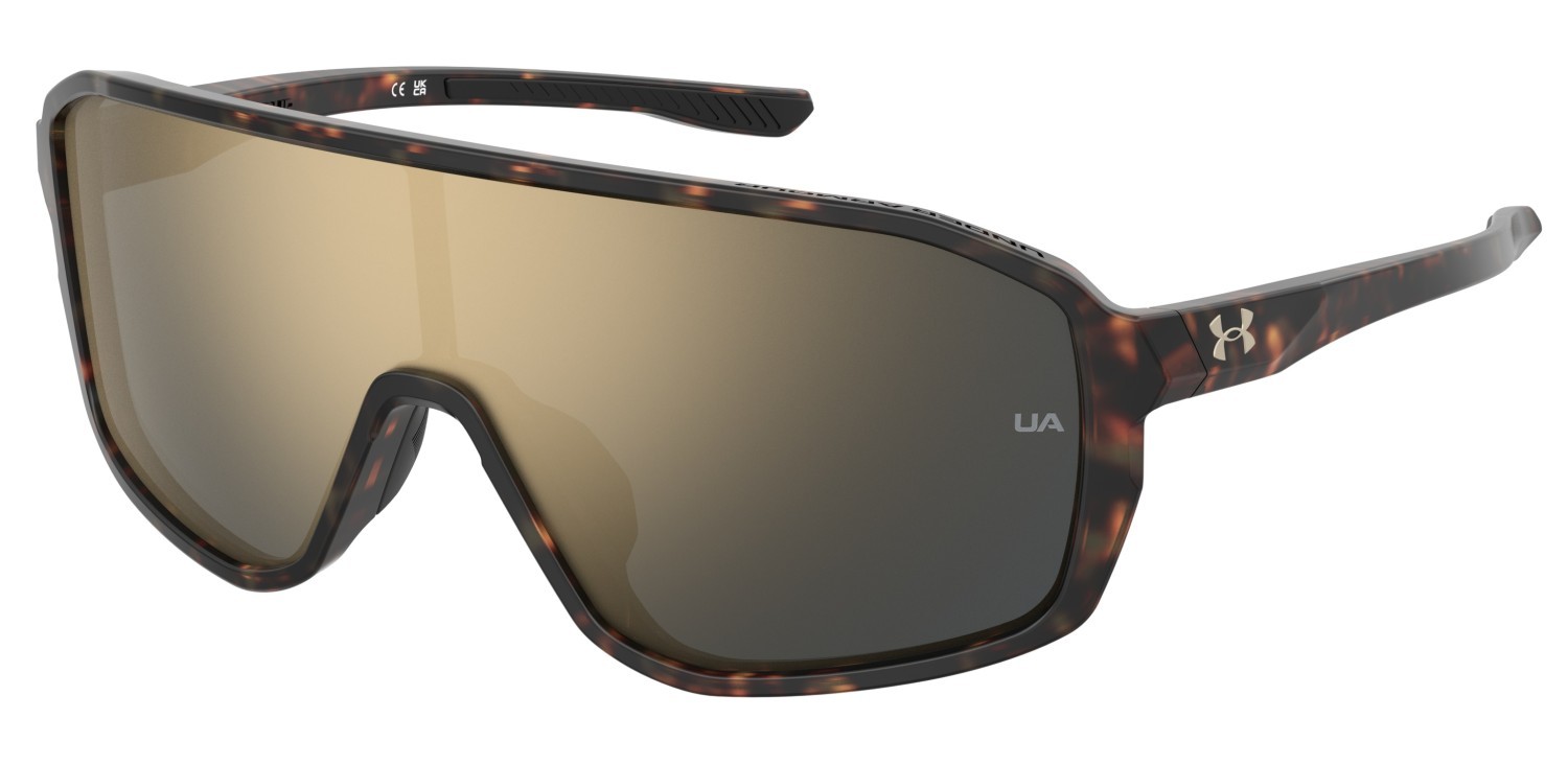 Sonnenbrillen Under Armour Ua Gameday/G 204762 086 JO farbe havana form maske gläser grey bronze mirror