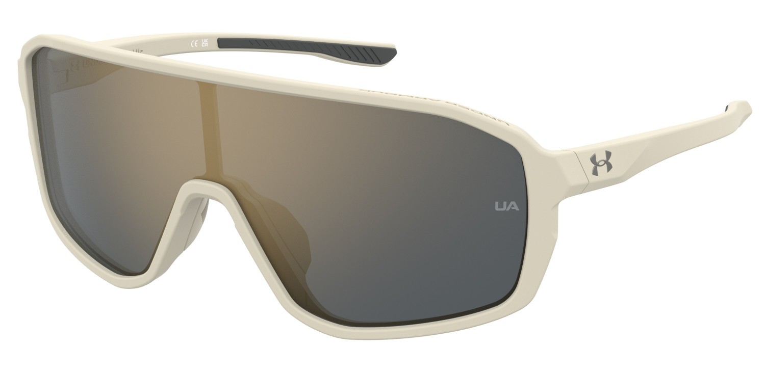 Occhiali da sole Under Armour Ua Gameday/G 204762 2QU JO colore matt khaki forma mask lenti grey bronze mirror