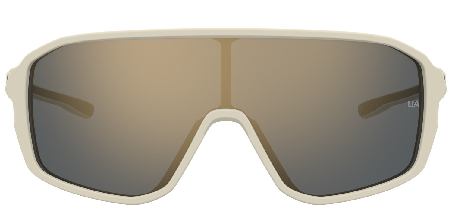 Occhiali da sole Under Armour Ua Gameday/G 204762 2QU JO colore matt khaki forma mask lenti grey bronze mirror