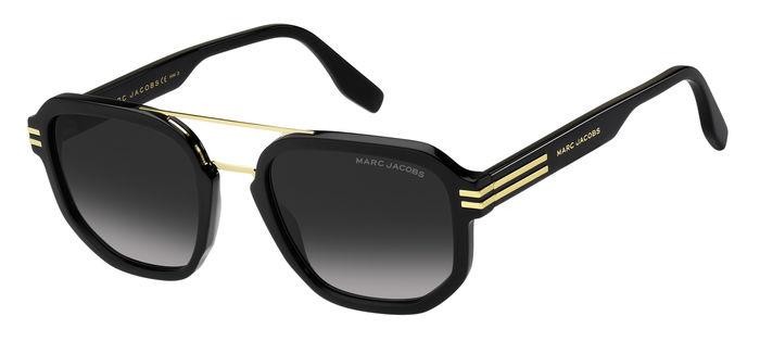 Occhiali da sole Marc Jacobs MARC 588/S 204787 (807 9O) colore black forma irregolare lenti dark grey shaded