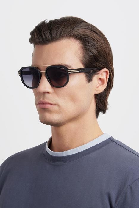 Occhiali da sole Marc Jacobs MARC 588/S 204787 (807 9O) colore black forma irregolare lenti dark grey shaded