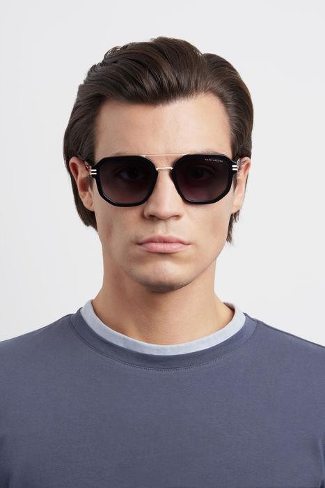 Occhiali da sole Marc Jacobs MARC 588/S 204787 (807 9O) colore black forma irregolare lenti dark grey shaded