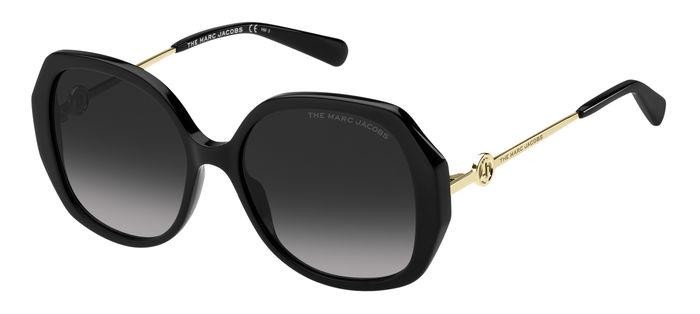 Occhiali da sole Marc Jacobs MARC 581/S 204791 (807 9O) colore black forma cat eye lenti dark grey shaded