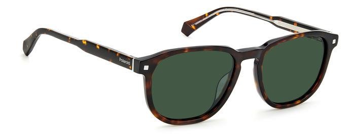 Sunglasses Polaroid PLD 4117/G/S/X 204794 (086 UC) color havana shape rectangle lenses green polarized