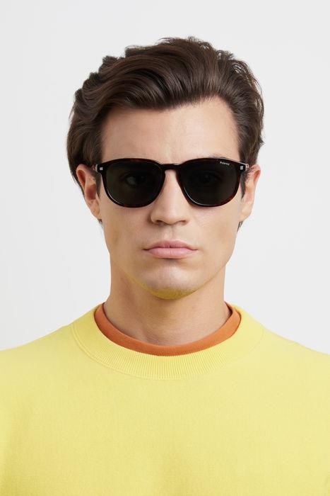 Sunglasses Polaroid PLD 4117/G/S/X 204794 (086 UC) color havana shape rectangle lenses green polarized