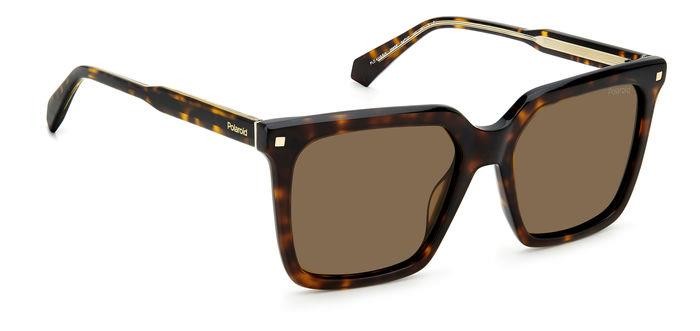 Sunglasses Polaroid PLD 4115/S/X 204798 (086 SP) color havana shape square lenses bronze polarized
