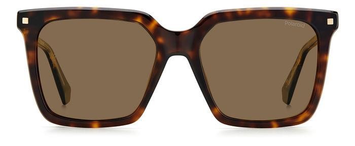 Sunglasses Polaroid PLD 4115/S/X 204798 (086 SP) color havana shape square lenses bronze polarized