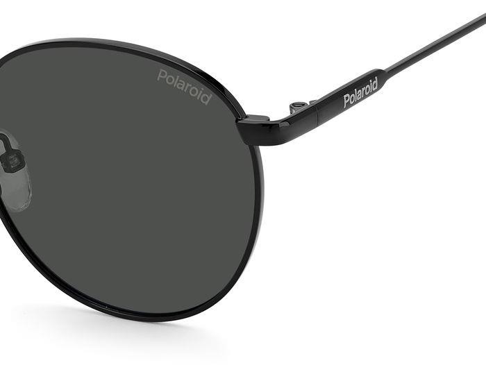 Sunglasses Polaroid PLD 6171/S 204810 (807 M9) color black shape round lenses grey polarized
